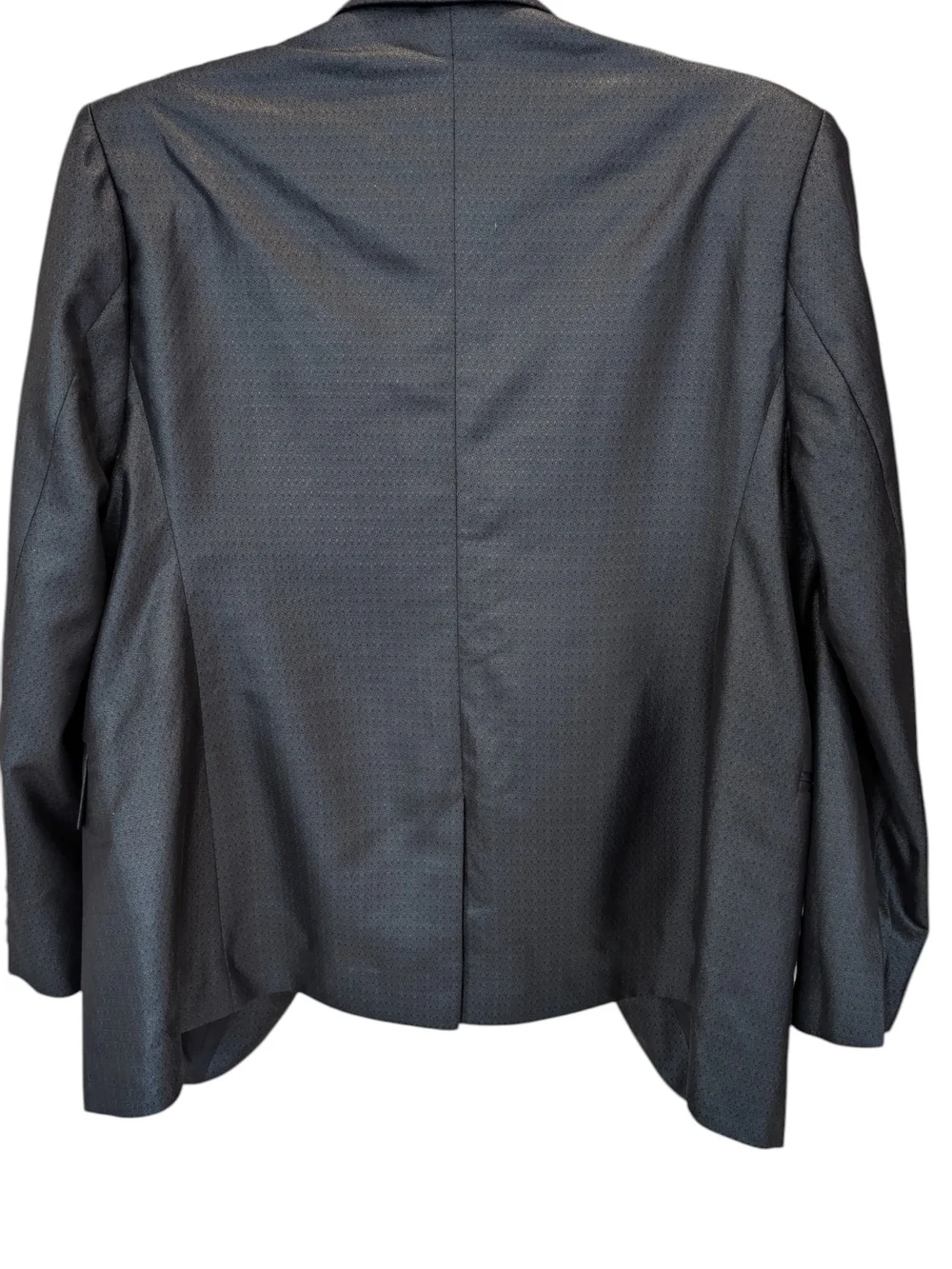 Men's Formal Charcoal Metallic Grey Slim Fit 2 Piece Suit Set Xl